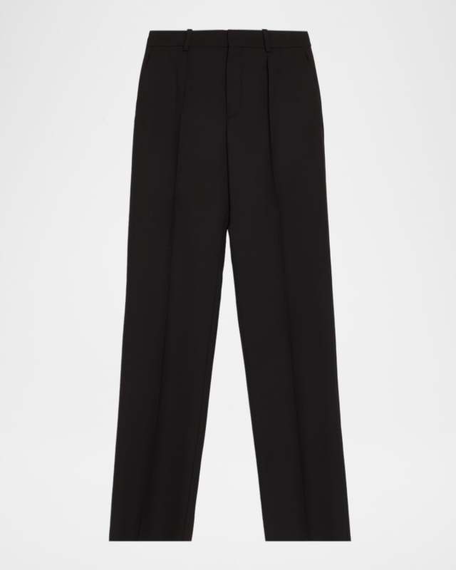 Wool Straight-Leg Suiting Trousers